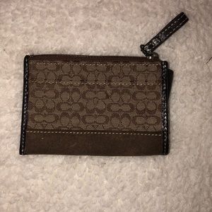 Coach Brown Card Wallet Or Change Purse